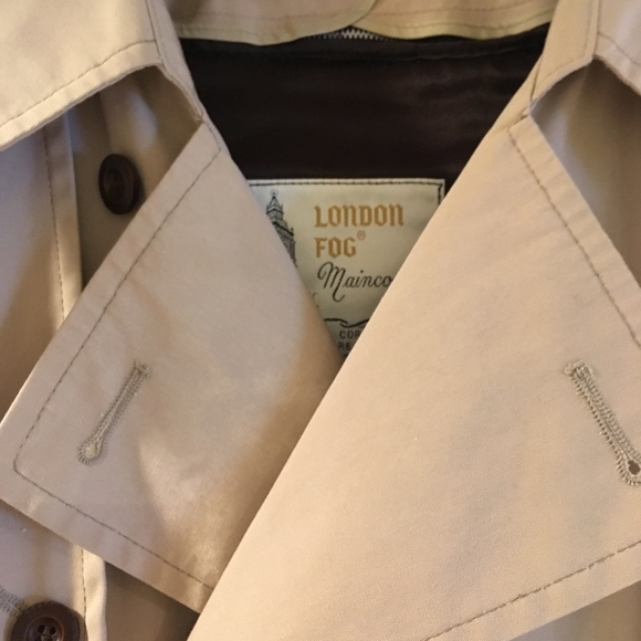 Vintage Men's London Fog Trench Coat -Beltless - Picture 2 of 8